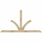 Ekena Millwork Richland Rough Sawn Timber Gable Bracket, Douglas Fir, 84"W x 45"H x 4"D x 4"F, 13/12 Pitch GBW084X45X0404RIC00RDF - alternate 1